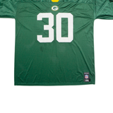 REEBOK Green Bay Packers Home #30 Green Mens Jersey Green USA V-Neck Nylon 2XL