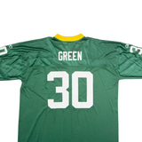REEBOK Green Bay Packers Home #30 Green Mens Jersey Green USA V-Neck Nylon 2XL