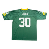 REEBOK Green Bay Packers Home #30 Green Mens Jersey Green USA V-Neck Nylon 2XL