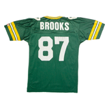 CHAMPION Green Bay Packers Home #87 Brooks Mens Jersey Green 90s USA Nylon XS