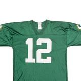 NFL Green Bay Packers Home #12 Rodgers Mens Jersey Green USA V-Neck XL