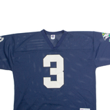 LOGO 7 Notre Dame Home #3 Mens Jersey Blue 90s USA V-Neck XL