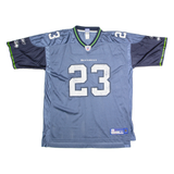 REEBOK Seattle Seahawks Home #23 Trufant Mens Jersey Blue USA V-Neck Nylon XL