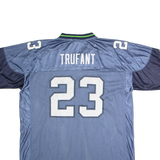 REEBOK Seattle Seahawks Home #23 Trufant Mens Jersey Blue USA V-Neck Nylon XL