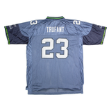 REEBOK Seattle Seahawks Home #23 Trufant Mens Jersey Blue USA V-Neck Nylon XL
