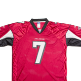 REEBOK Atlanta Falcons Home #7 Vick Mens Jersey Red USA V-Neck Nylon XL