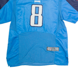 NIKE Tennessee Titans Home #8 Mariota Mens Jersey Blue USA V-Neck XL