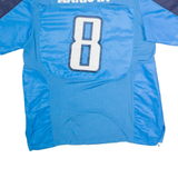 NIKE Tennessee Titans Home #8 Mariota Mens Jersey Blue USA V-Neck XL