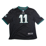 NIKE Philadelphia Eagles Alternate #11 Wentz Mens Jersey Black USA V-Neck 2XL