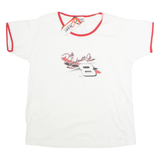 CHASE AUTHENTICS Dale Earnhardt Jr #8 NASCAR Racing Womens T-Shirt White USA M