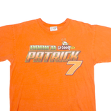 CHASE AUTHENTICS Danica Patrick #7 GoDaddy NASCAR Racing Mens T-Shirt Orange USA L
