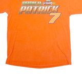 CHASE AUTHENTICS Danica Patrick #7 GoDaddy NASCAR Racing Mens T-Shirt Orange USA L
