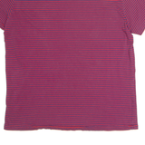 POLO RALPH LAUREN Striped Mens T-Shirt Red V-Neck M
