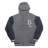 DC CLOTHING Mens Rain Coat Grey Hooded S