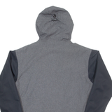 DC CLOTHING Mens Rain Coat Grey Hooded S