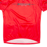 SKI AND BIKE Cycling Mens Jersey Red 1/4 Zip L