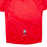 SKI AND BIKE Cycling Mens Jersey Red 1/4 Zip L