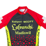 Cycling Mens Jersey Red 1/4 Zip L