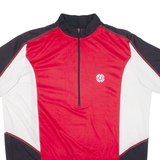 CRANE Cycling Mens Jersey Red 1/2 Zip L