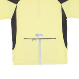 HOTNWILD Cycling Mens Jersey Yellow 1/4 Zip L