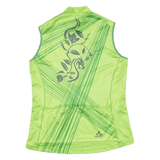 Cycling Womens Jersey Green Sleeveless 1/2 Zip M