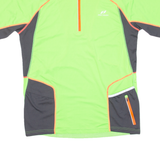 PRO TOUCH Cycling Mens Jersey Yellow 1/2 Zip L
