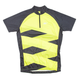 BRUNEX Cycling Mens Jersey Yellow 1/4 Zip M