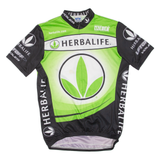 Cycling Mens Jersey Green 1/2 Zip M