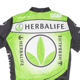 Cycling Mens Jersey Green 1/2 Zip M