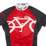 Cycling Mens Jersey Red 1/2 Zip XS