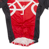 Cycling Mens Jersey Red 1/2 Zip XS