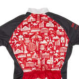 Cycling Mens Jersey Red 1/2 Zip XS