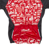 Cycling Mens Jersey Red 1/2 Zip XS