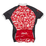 Cycling Mens Jersey Red 1/2 Zip XS