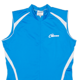 GONSO Cycling Womens Jersey Blue Sleeveless 1/2 Zip UK 12
