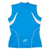 GONSO Cycling Womens Jersey Blue Sleeveless 1/2 Zip UK 12