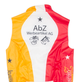 Cycling Mens Jersey Orange Sleeveless Full Zip XS