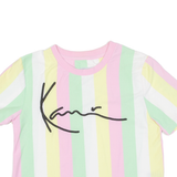KARL KANI Cropped Womens T-Shirt Pink XS