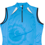 GONSO Cycling Mens Jersey Blue Sleeveless 1/4 Zip XL