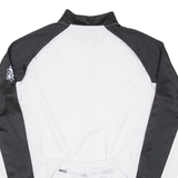 Cycling Mens Jersey White Long Sleeve 1/2 Zip M