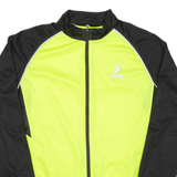 ARSUXED Cycling Mens Jersey Yellow Long Sleeve Full Zip M