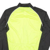 ARSUXED Cycling Mens Jersey Yellow Long Sleeve Full Zip M