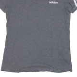 ADIDAS Womens T-Shirt Grey XS