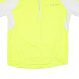 DARE2B Cycling Mens Jersey Yellow 1/2 Zip L