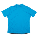 Cycling Mens Jersey Blue 1/4 Zip 2XL