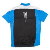 CRANE Cycling Mens Jersey Blue 1/2 Zip XL