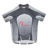 Cycling Mens Jersey Grey 1/2 Zip L