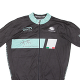 Cycling Mens Jersey Black Full Zip L