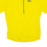 Cycling Mens Jersey Yellow 1/2 Zip L