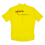 Cycling Mens Jersey Yellow 1/2 Zip L